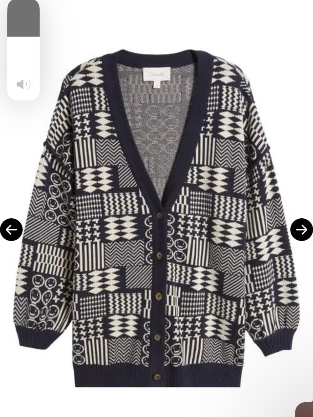Cleobella Organic Cotton Feliz Patchwork Jacquard Cardigan